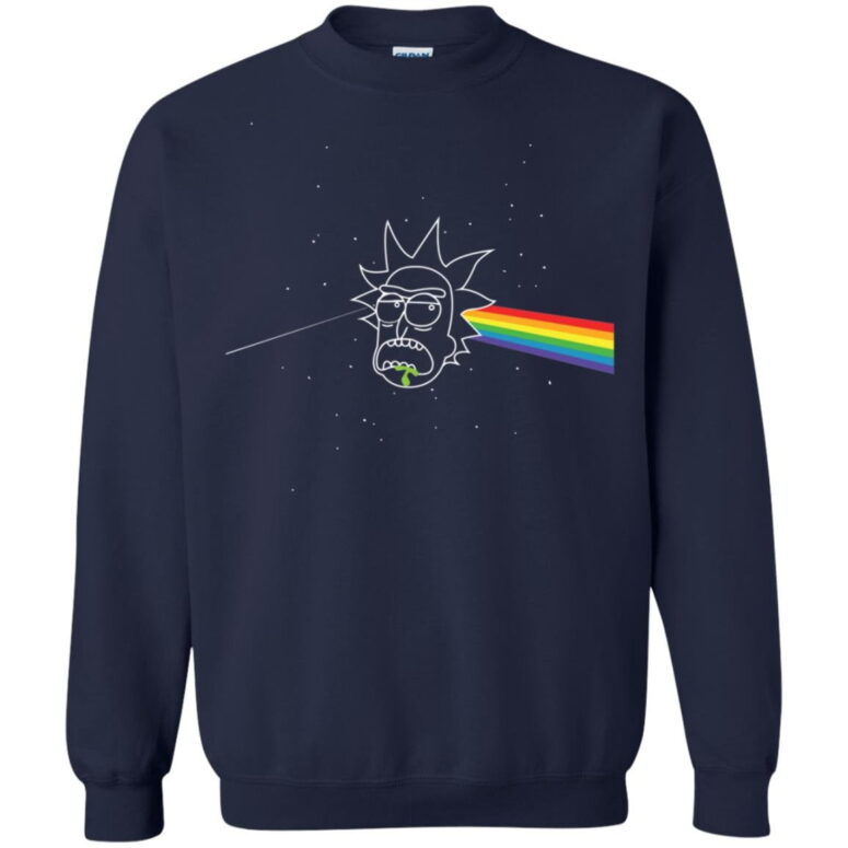 Rick Sanchez x The Dark Side of Moon Pink Floyd Shirt Rick Sanchez x The Dark Side of Moon Pink Floyd Shirt