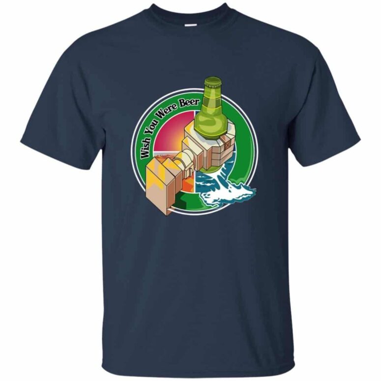 Wish You Were Beer Illustration Pink Floyd Shirt Wish You Were Beer Illustration Pink Floyd Shirt