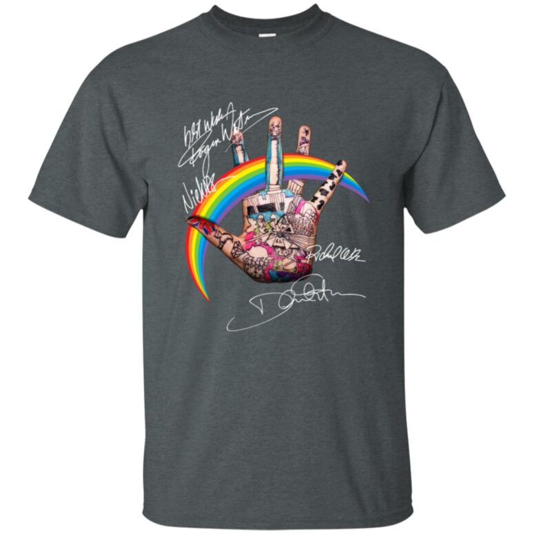 Pink Floyd Rainbow Hand Sign Shirt Pink Floyd Rainbow Hand Sign Shirt