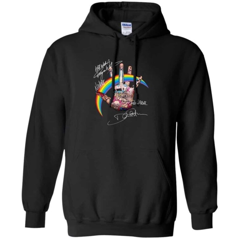 Pink Floyd Rainbow Hand Sign Shirt Pink Floyd Rainbow Hand Sign Shirt
