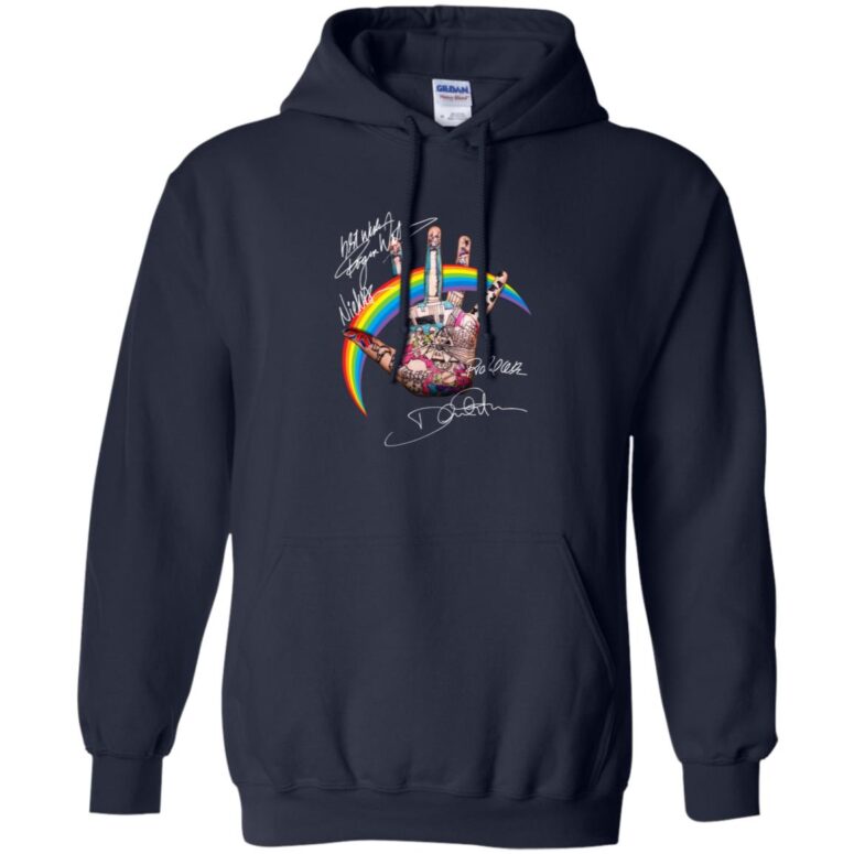 Pink Floyd Rainbow Hand Sign Shirt Pink Floyd Rainbow Hand Sign Shirt