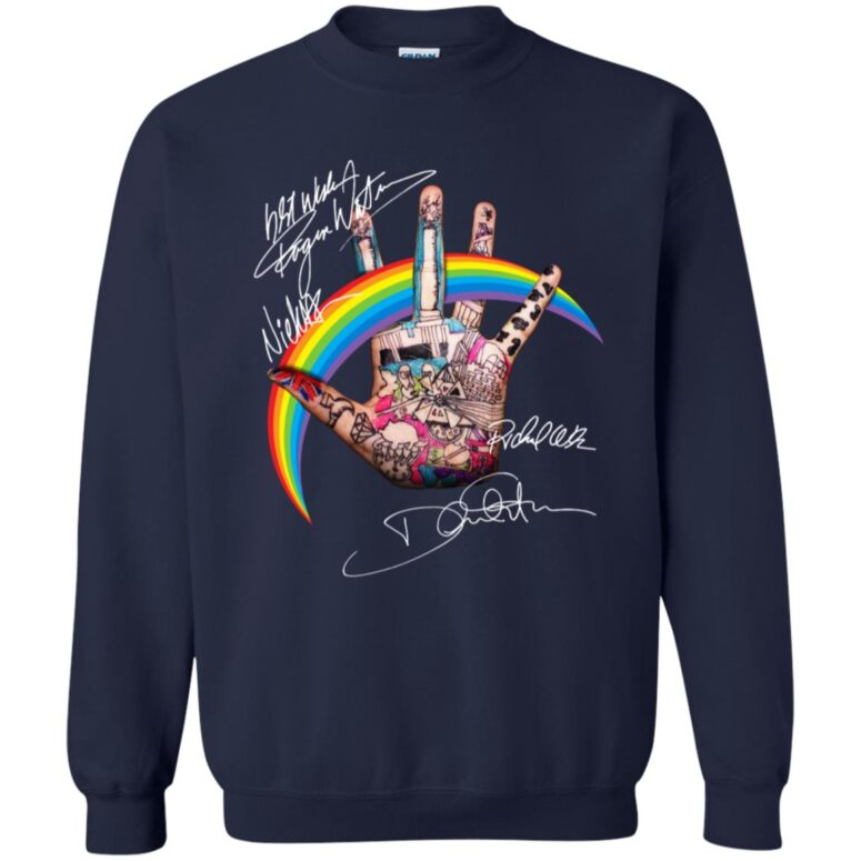 Pink Floyd Rainbow Hand Sign Shirt Pink Floyd Rainbow Hand Sign Shirt