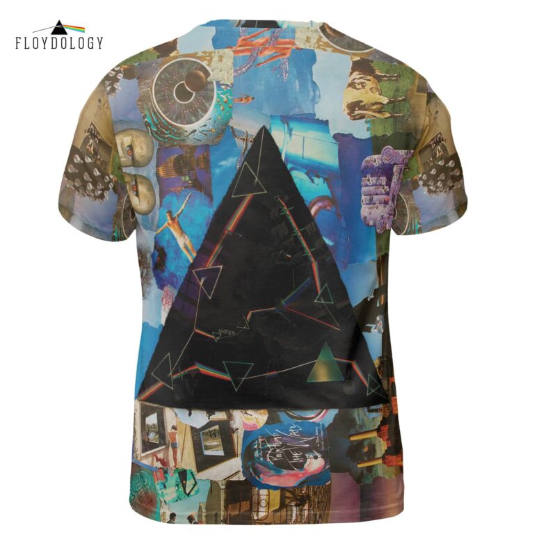 Dark Side Of The Moon Pulse Pink Floyd Album Collage Full Print Shirt Dark Side Of The Moon Pulse Pink Floyd Album Collage Full Print Shirt