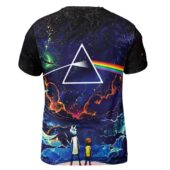 Shirt Back Rick And Morty X Pink Floyd - OtherBrick