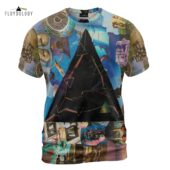 Left2d Backpack Golden Dark Side Of The Moon - OtherBrick