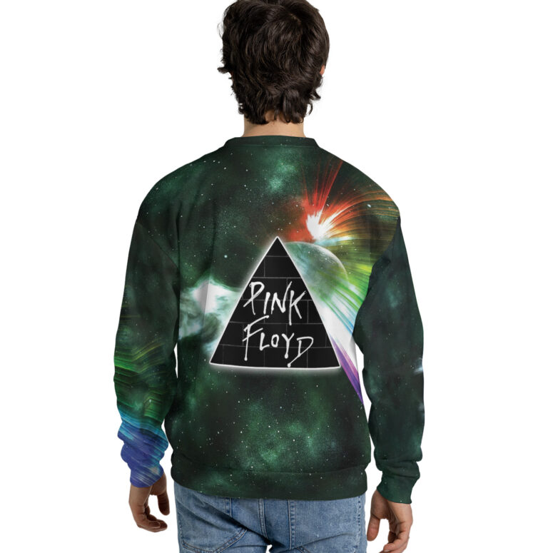 Dark Side Of Moon Galaxy Green Pink Floyd Shirt