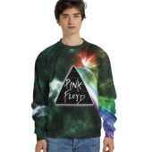 Sweater Front Dark Side Of Moon Galaxy Green Pf Tn186 Hoodie 3d - OtherBrick