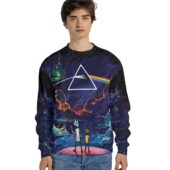 Sweater Front Rick And Morty X Pink Floyd Tshirt Hoodie Sweatshirt Hoodie 3d - OtherBrick