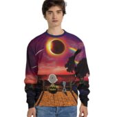 Sweater Front Snoopy Dark Side Of The Moon Eclipse - OtherBrick