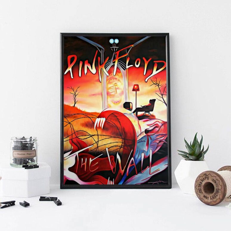 Pink Floyd The Wall Water Color Painting Canvas