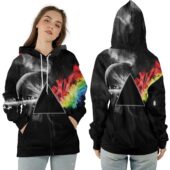 Ziphoodie Dark Side Of The Moon In Space Pink Floyd - OtherBrick
