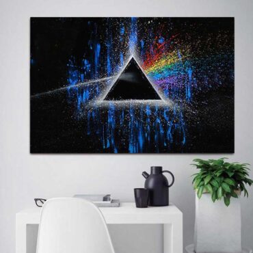 Pink Floyd Dark Side Of Moon Art Blue Canvas Pink Floyd Dark Side Of Moon Art Blue Canvas