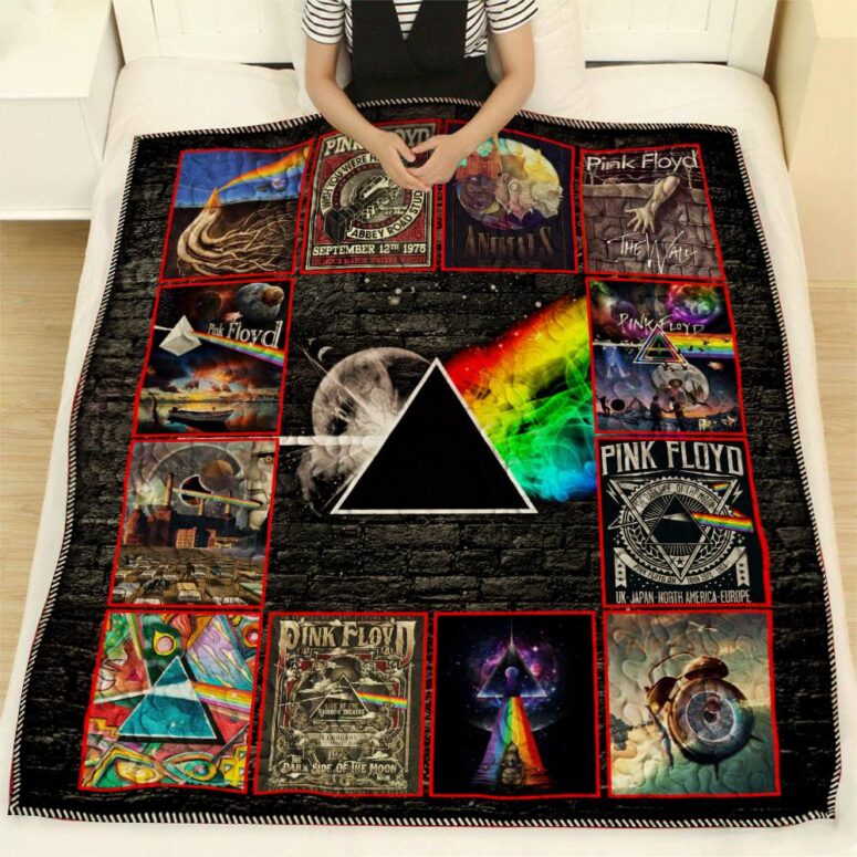 Pink floyd Album Collage Quilt PF QL102