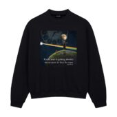 Every Year Is Getting Shorter Breathe In The Air Lyric Pink Floyd Front Sweatshirt Black - OtherBrick