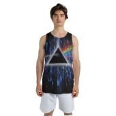Pink Floyd Dark Side Of Moon Art Blue Full Print Shirt Pf Tn23 Mockup Men Tank 3d - OtherBrick