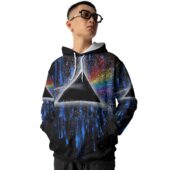 Pink Floyd Dark Side Of Moon Art Blue Full Print Shirt Pf Tn23 Hoodie Front - OtherBrick