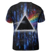 Pink Floyd Dark Side Of Moon Art Blue Full Print Shirt Pf Tn23 Shirt Back - OtherBrick
