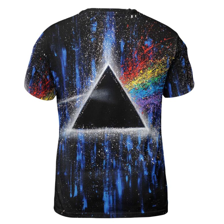 Pink Floyd Dark Side Of Moon Art Blue Full Print Shirt Pink Floyd Dark Side Of Moon Art Blue Full Print Shirt