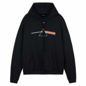 Pink Floyd Dark Side Of Moon Pixel Front Hoodie Black - OtherBrick