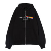 Pink Floyd Dark Side Of Moon Pixel Front Ziphoodie Black - OtherBrick