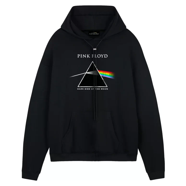 Pink Floyd Dark Side of the Moon Black Distressed Fitted Shirt Pink Floyd Dark Side of the Moon Black Distressed Fitted Shirt
