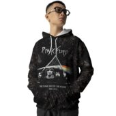 Hoodie Front Tour 1973 Lf Inspired Acid Wash – Pink Floyd Dark Side Of The Moon Full Print Aop Shirt - OtherBrick