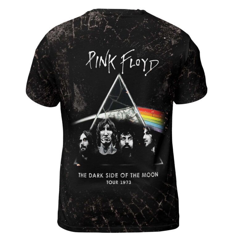 Tour 1973 LF inspired Acid Wash - Pink Floyd Dark Side of the Moon Full Print Shirt Tour 1973 LF inspired Acid Wash - Pink Floyd Dark Side of the Moon Full Print Shirt