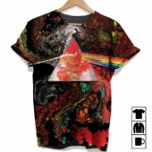Liquid Dark Side Of The Moon Full Print Pink Floyd Shirt