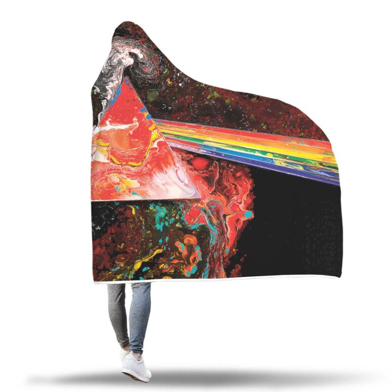 Liquid Dark Side Of The Moon Pink Floyd Hooded Blanket Liquid Dark Side Of The Moon Pink Floyd Hooded Blanket