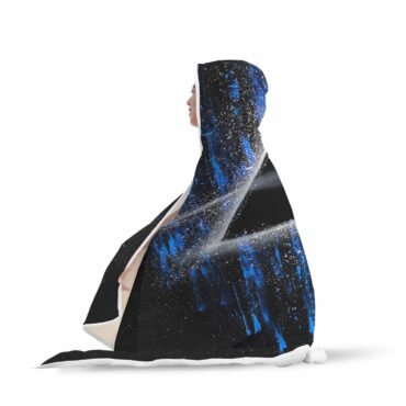 Pink Floyd Dark Side Of Moon Art Blue Hooded Blanket