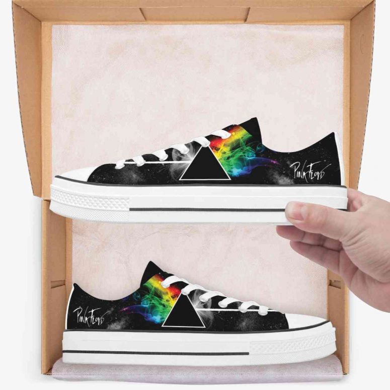 Dark side of The Moon Universe - Pink Floyd Canvas Shoes