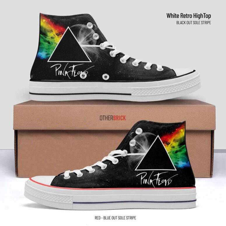 Dark side of The Moon Universe - Pink Floyd Canvas Shoes