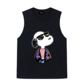 Joe Cool I’m In Pink Floyd Style Snoopy Front Tank Black - OtherBrick