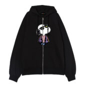 Joe Cool I’m In Pink Floyd Style Snoopyfront Ziphoodie Black - OtherBrick