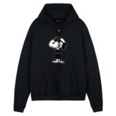 Joe Cool Pink Floyd Is Cool Snoopy Music Front Hoodie Black - OtherBrick