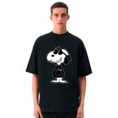 Joe Cool Pink Floyd Is Cool Snoopy Music Front Shirt Man Black - OtherBrick