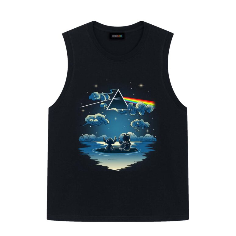 Lilo And Stitch Starry Sky Pink Floyd Shirt