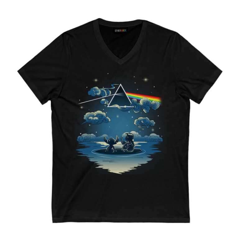 Lilo And Stitch Starry Sky Pink Floyd Shirt