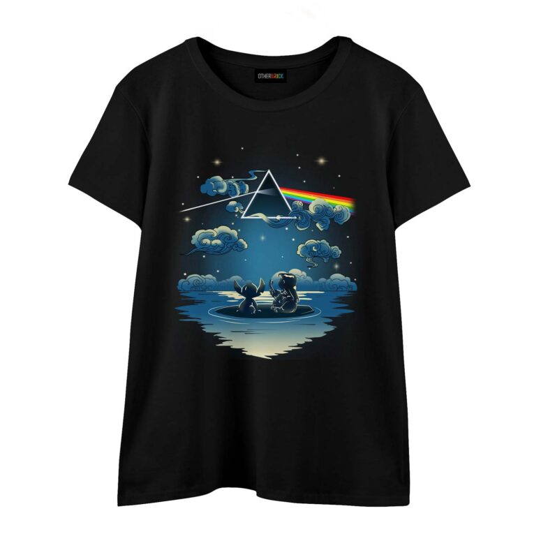 Lilo And Stitch Starry Sky Pink Floyd Shirt