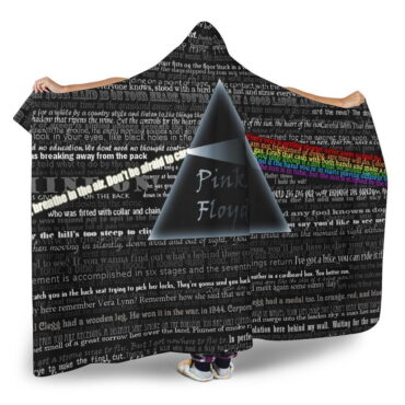 Pink floyd Lyric Hooded Blanket