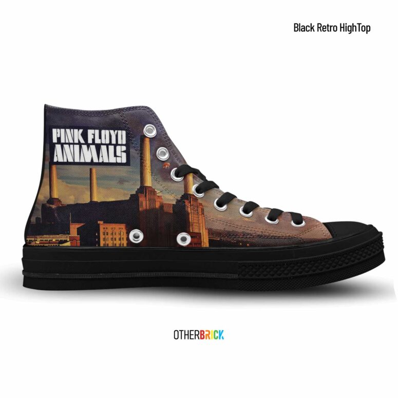 Animals Album 1977 - Pink Floyd Canvas Shoes Animals Album 1977 - Pink Floyd Canvas Shoes