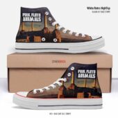 Animals Album 1977 – Pink Floyd White Canvas Shoes 1 - OtherBrick