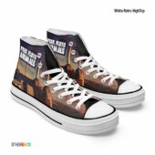 Animals Album 1977 – Pink Floyd White Canvas Shoes - OtherBrick