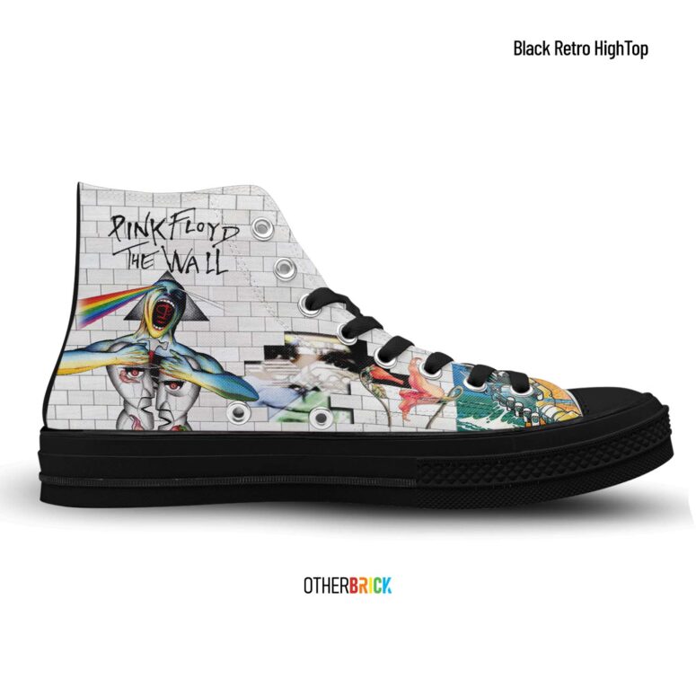 Division Bell Meets The Dark Side Of The Wall - Pink Floyd Canvas Shoes Division Bell Meets The Dark Side Of The Wall - Pink Floyd Canvas Shoes
