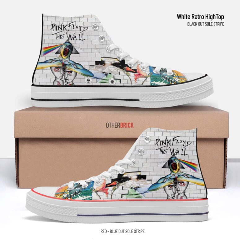 Division Bell Meets The Dark Side Of The Wall - Pink Floyd Canvas Shoes Division Bell Meets The Dark Side Of The Wall - Pink Floyd Canvas Shoes