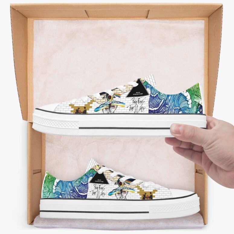 Division Bell x Dark side of the Moon - Pink Floyd Canvas Shoes