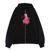 Pink Freud Pink Floyd Front Ziphoodie Black - OtherBrick