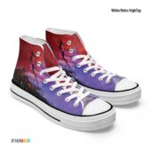 The Wall Marching Hammers – Pink Floyd White Retro Hightop - OtherBrick