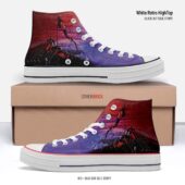 The Wall Marching Hammers – Pink Floyd White Retro Hightop 2stripe - OtherBrick