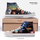 Wish You Were Here Animals Dsotm Album Collage – Pink Floyd Canvas Shoes - OtherBrick